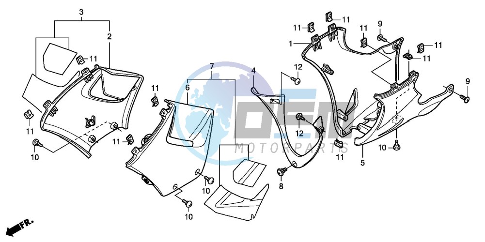 UNDER COWL (CBR125R/RS/RW5/RW6/RW8)