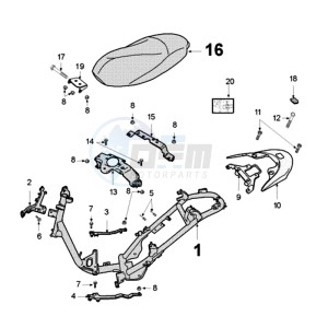 VCLIC BA drawing FRAME AND SADDLE