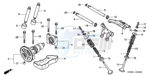 TRX680FAC drawing CAMSHAFT/ VALVE