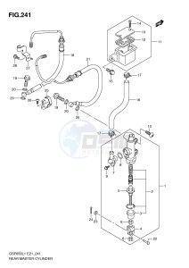 GSF650 (E21) Bandit drawing REAR MASTER CYLINDER (GSF650AL1 E21)