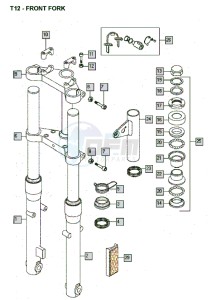 FLEXER_XL_25kmh_K8-L0 50 K8-L0 drawing Front fork