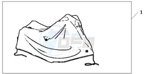 CBF600NA9 France - (F / ABS CMF) drawing BODY COVER XL HONDA LOGO