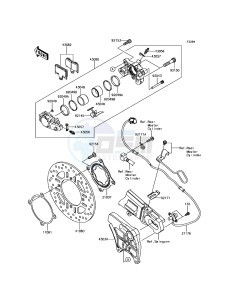 ZZR1400 ABS ZX1400JGF GB XX (EU ME A(FRICA) drawing Rear Brake