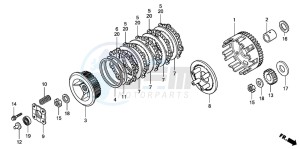 CBR125R drawing CLUTCH