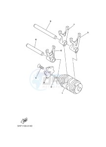 TT-R125 TT-R125LWE (2PTC) drawing SHIFT CAM & FORK