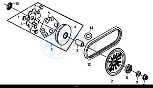 ORBIT III 50 (25 KM/H) (XE05W1-NL) (L8-M0) drawing MOVABLE DRIVE FACE ASSY