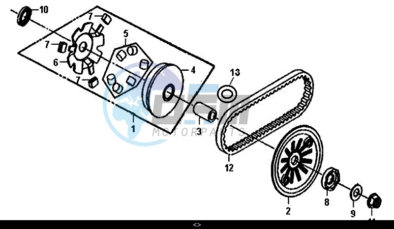 MOVABLE DRIVE FACE ASSY