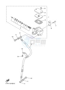 XVS950CU XV950R XV950 R-SPEC (2DE1) drawing FRONT MASTER CYLINDER