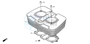 CB250 drawing CYLINDER