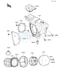 KX 500 C [KX500] (C1) [KX500] drawing AIR CLEANER