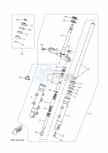 CZD250-A  (BPU1) drawing FRONT FORK