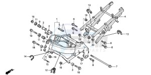 CBR600F drawing FRAME BODY (1)