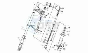 Targa 750 drawing Front fork