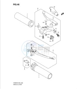 VZ800K9 drawing HANDLE LEVER (MODEL K5/K6)