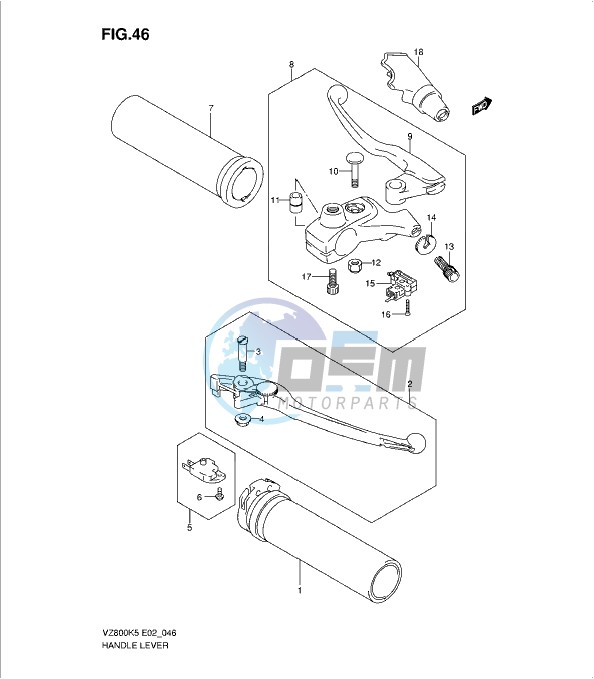 HANDLE LEVER (MODEL K5/K6)