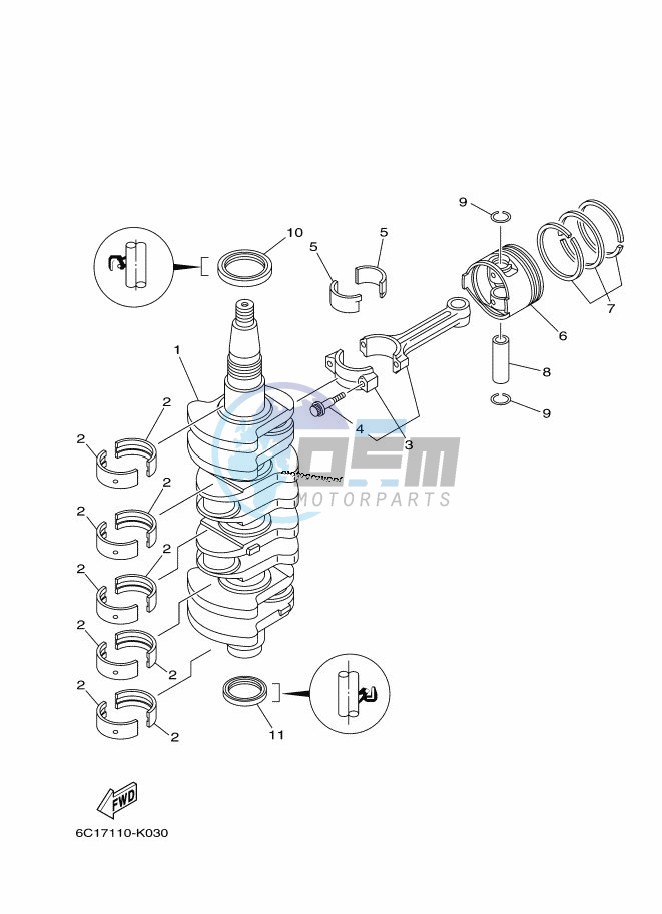 CRANKSHAFT--PISTON