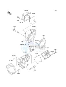 KAF 620 G [MULE 3000] (G6F-G8F) G6F drawing CYLINDER HEAD