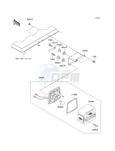 KAF 400 A [MULE 610 4X4] (A6F-AF) AAF drawing TAILLIGHT-- S- -