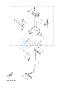 CW50LN BOOSTER (1WP5) drawing FRONT MASTER CYLINDER