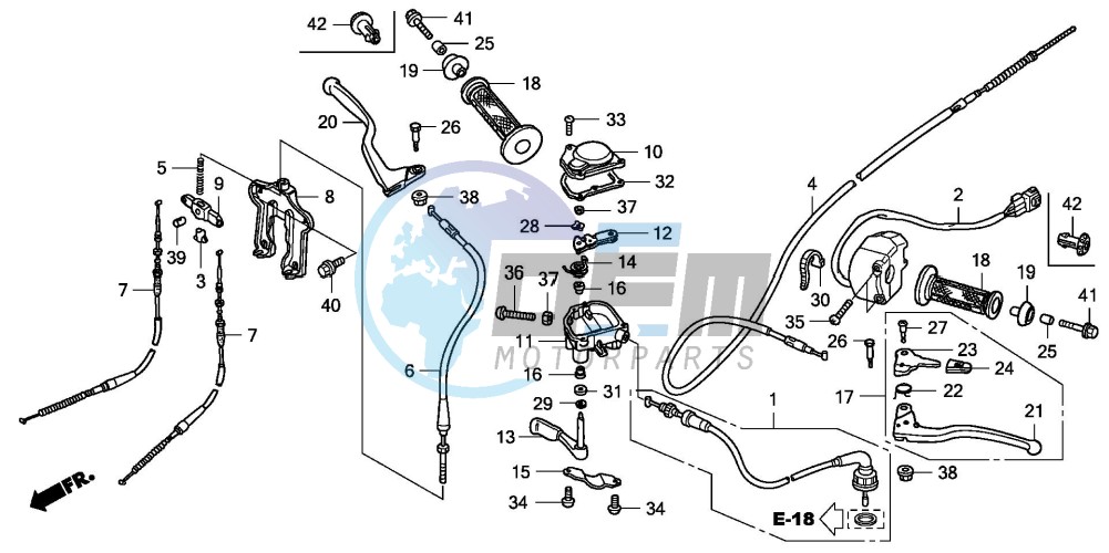 HANDLE LEVER/SWITCH/CABLE