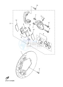 XVS1300CU XVS1300 CUSTOM XVS1300 CUSTOM (2SS6) drawing FRONT BRAKE CALIPER