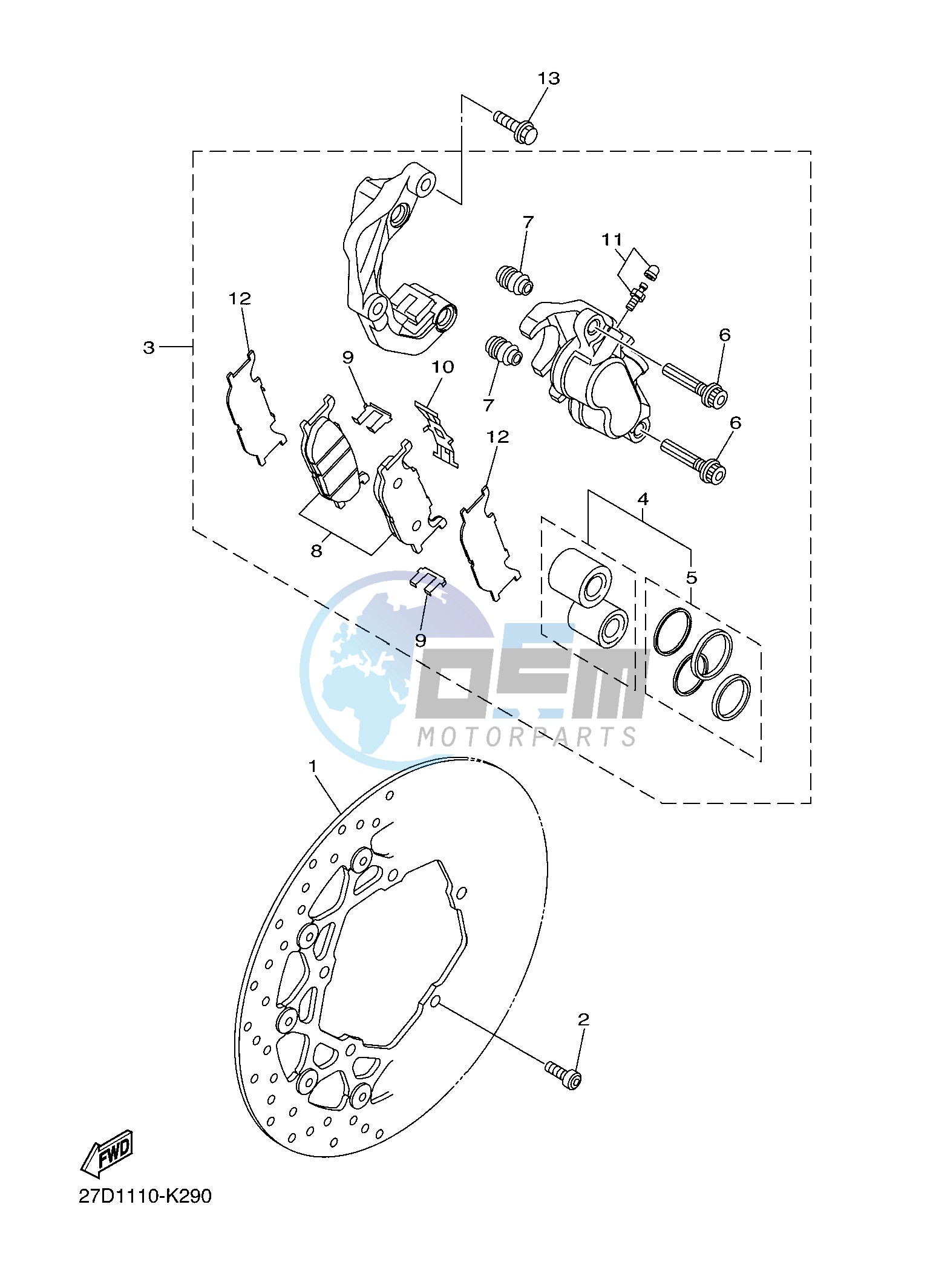 FRONT BRAKE CALIPER