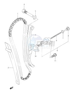 DR350 (E28) drawing CAM CHAIN