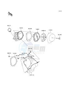 KX 125 M (M3) M3 drawing AIR CLEANER