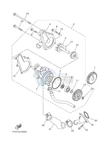 YFM700R YFM700RSF RAPTOR 700 SPECIAL EDITION (B463) drawing WATER PUMP