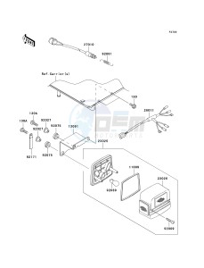 KAF 620 E [MULE 3010 4X4] (E6F-E8F) E6F drawing TAILLIGHT-- S- -