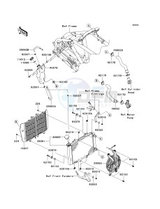 KSF 450 B [KFX450R MONSTER ENERGY] (B8F-B9FB) B9F drawing RADIATOR