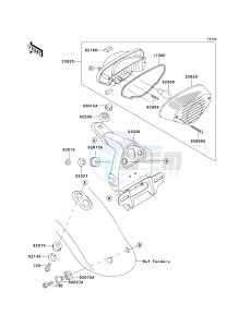 EJ 650 A [W650] (A2-A4 A4 CAN ONLY) W650 drawing TAILLIGHT-- S- -