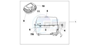 XL700VA drawing TOP BOX 45L