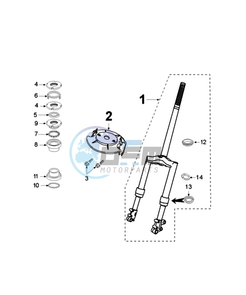 FRONT FORK / STEERINGHEAD