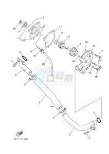 YFM700FWAD YFM70GPHK (B4FJ) drawing WATER PUMP