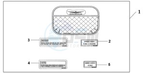 GL18009 UK - (E / AB MKH NAV) drawing INNER S/B LID ORG