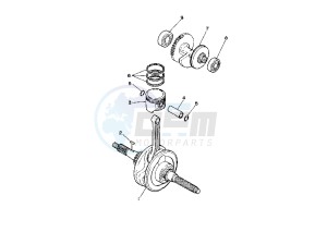 ATV 125 drawing CRANKSHAFT PISTON