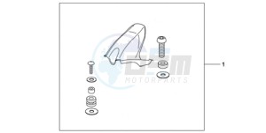 CBR1000RA9 France - (F / ABS CMF MME) drawing CARBON FIBER HUGGER