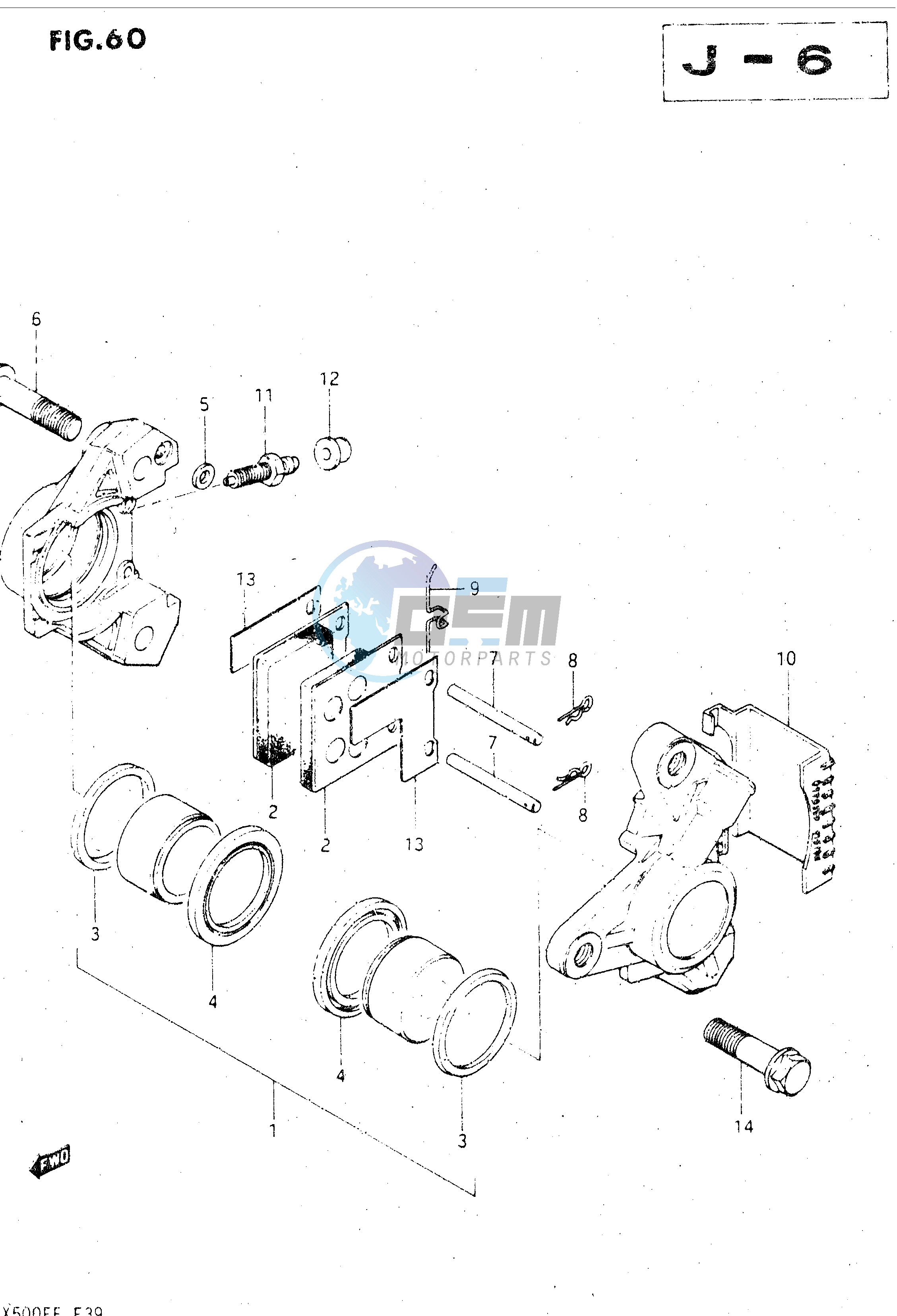 FRONT CALIPERS (MODEL E)