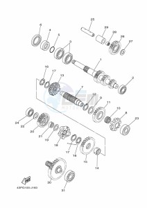 YFM700FWAD GRIZZLY 700 EPS (BDEA) drawing TRANSMISSION