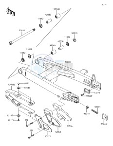 KX85-II KX85DJF EU drawing Cylinder Head/Cylinder