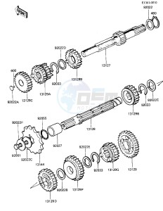 KE 100 B [KE100] (B1-B5) [KE100] drawing TRANSMISSION