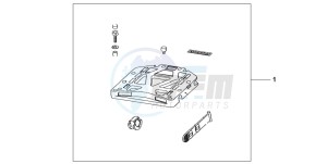 XL650V TRANSALP drawing REAR BASE CARRIER