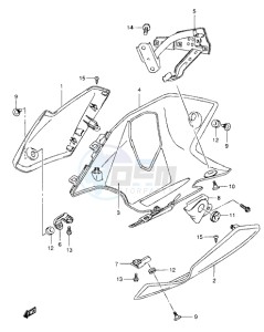 GSX1300B B-KING drawing UNDER COWLING (MODEL L0)