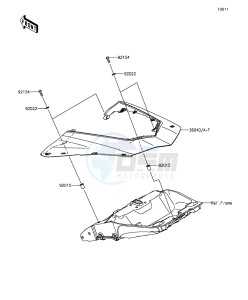 Z1000SX_ABS ZX1000MFF FR GB XX (EU ME A(FRICA) drawing Side Covers