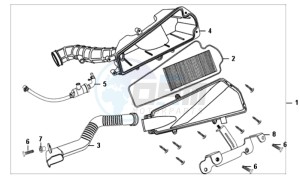 ALLO 50 25 KM/H L6 drawing AIRFILTER