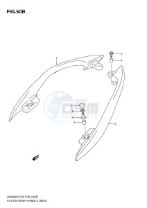 AN400 (E3-E28) Burgman drawing PILLION RIDER HANDLE (SIDE)(MODEL K5 K6)