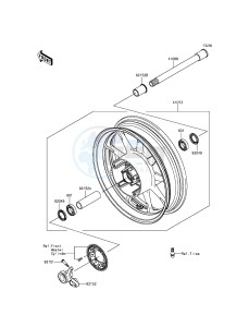 VULCAN 1700 NOMAD ABS VN1700DGF GB XX (EU ME A(FRICA) drawing Front Hub