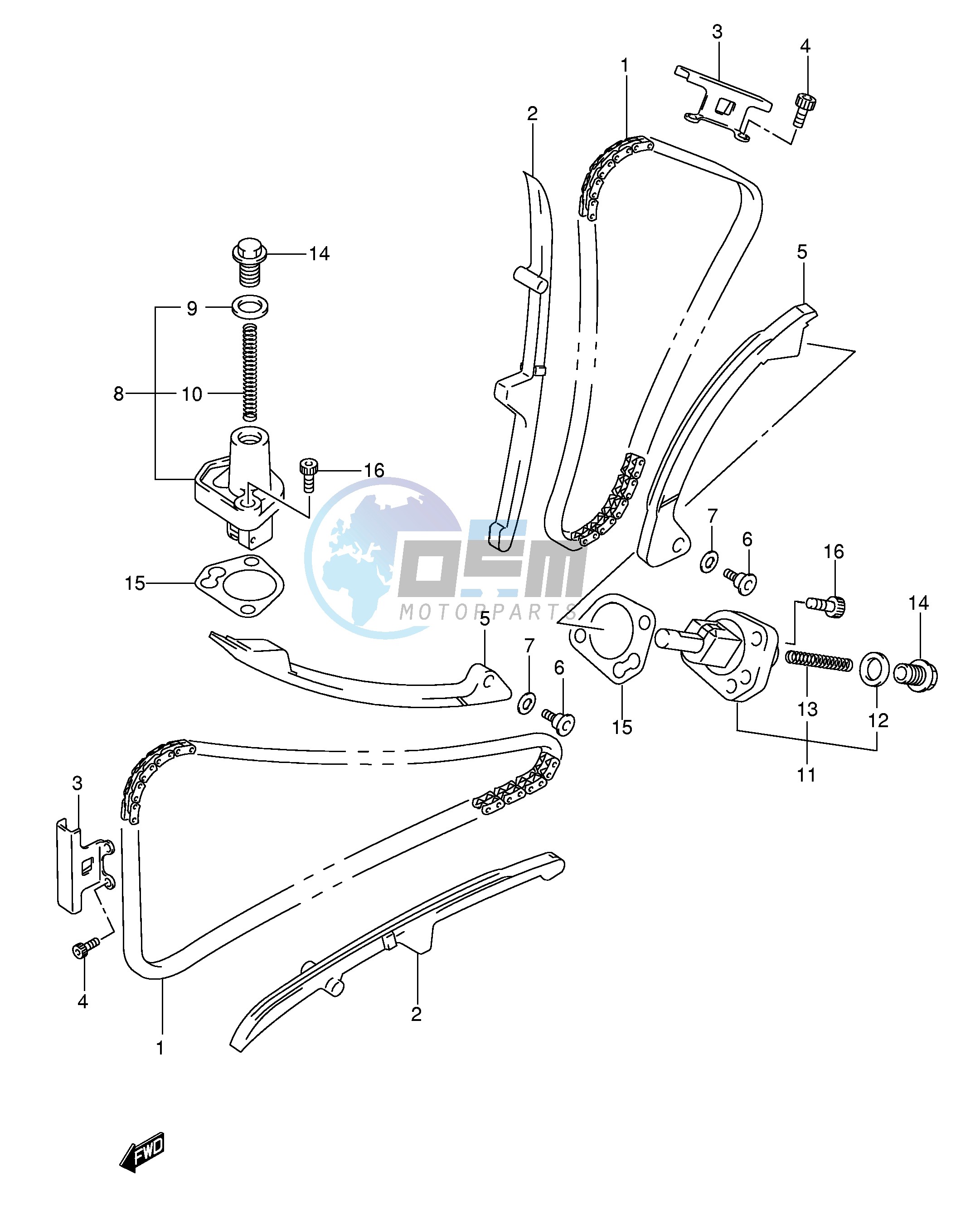 CAM CHAIN (MODEL K5 K6 K7)