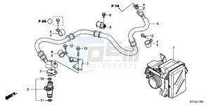 SH125RC drawing THROTTLE BODY